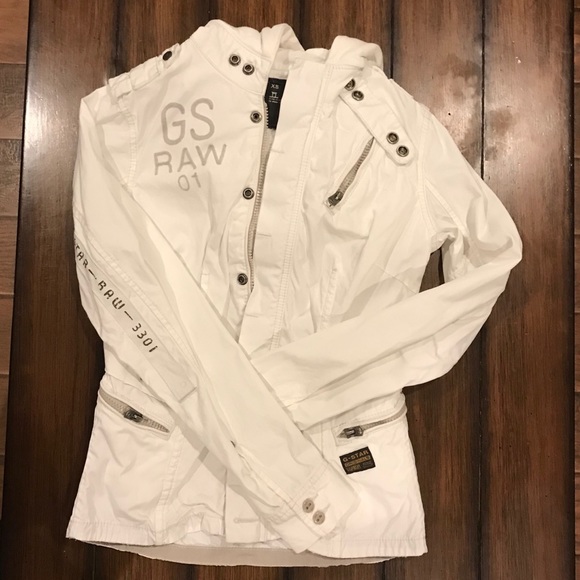 g star white jacket